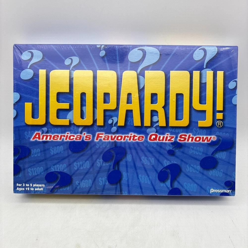 Jeopard Quiz Show Game SEALED Pressman 2003 Trivia TV Television Answer Question